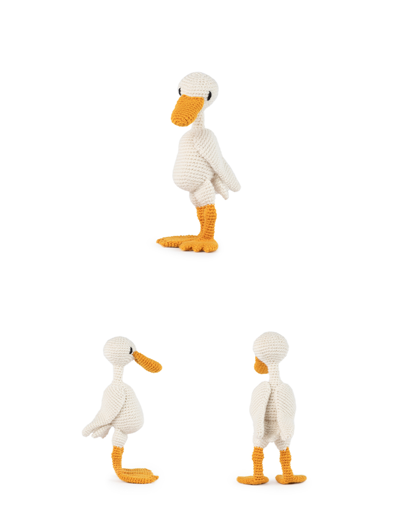 toft ed's animal geraldine the duck amigurumi crochet